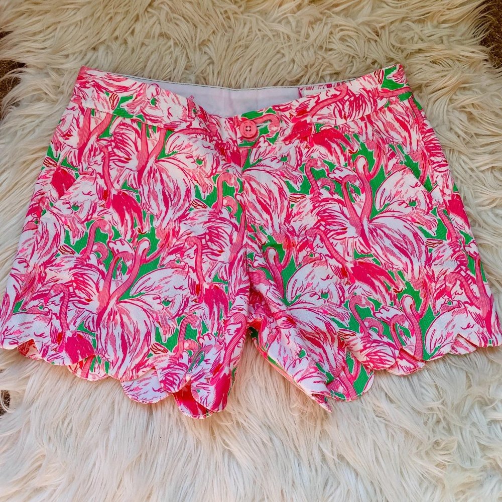Lilly Pulitzer‎ Flamingo The Buttercup Shorts 000